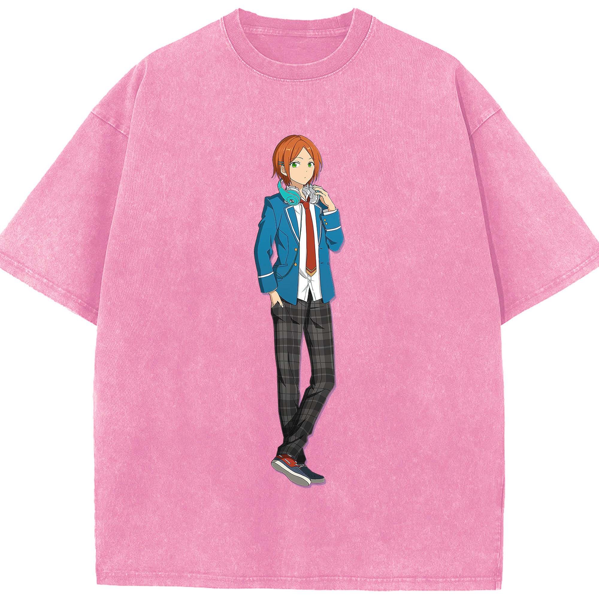 （画像用） あんさんぶるスターズ! Ensemble Stars 綿100% ヴィンテージ風 半袖Tシャツ（フロントプリント）